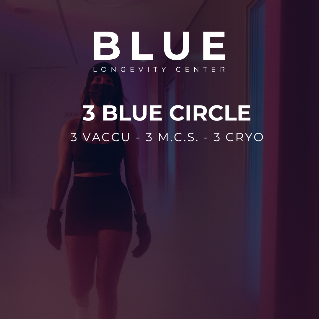 3x BLUE Circle