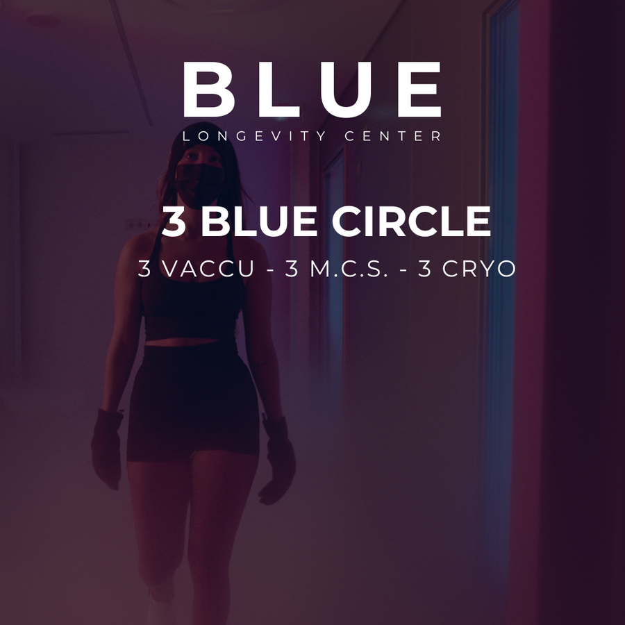 3x BLUE Circle